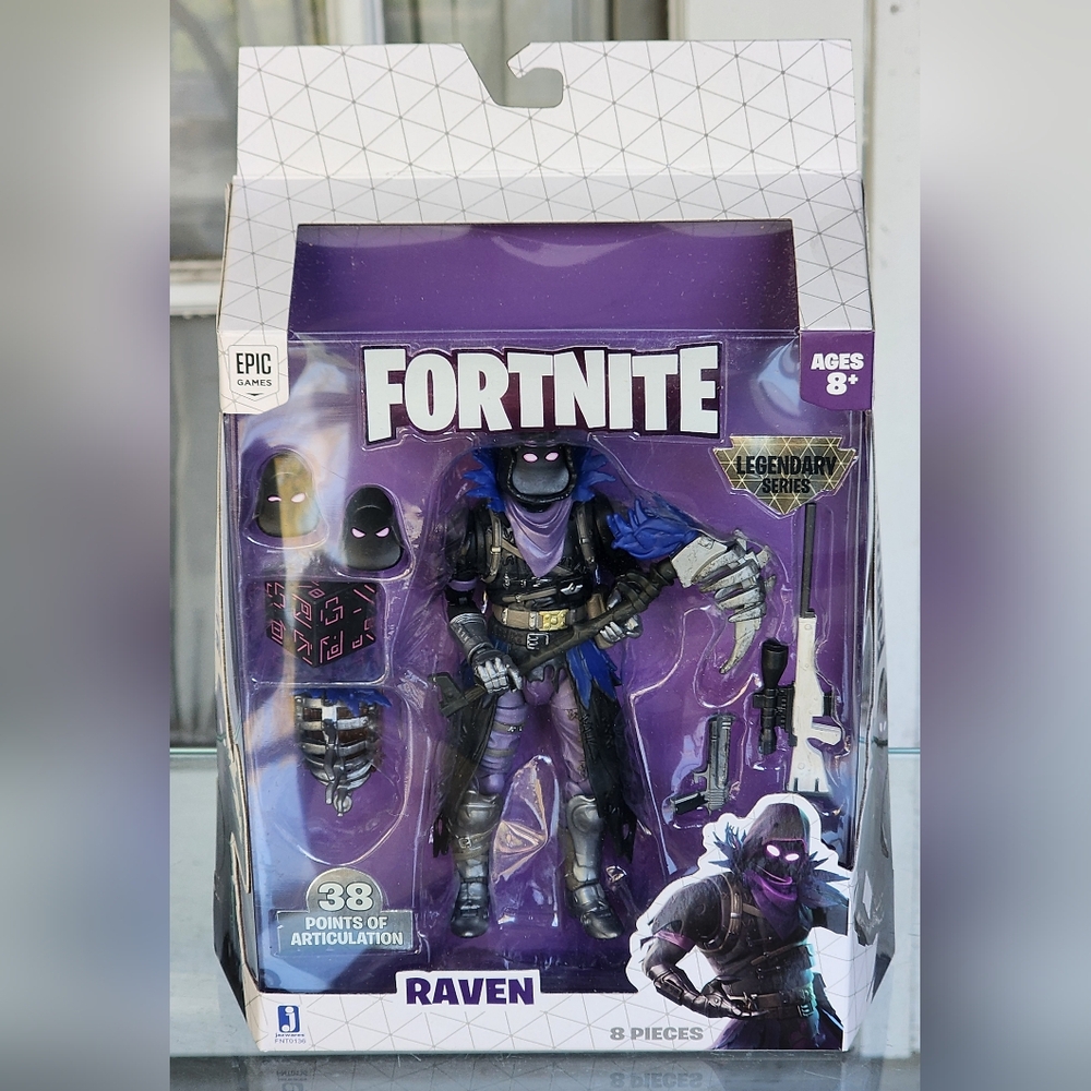 New Epic Games Raven Legendary Series Fortnite Articulated Figure